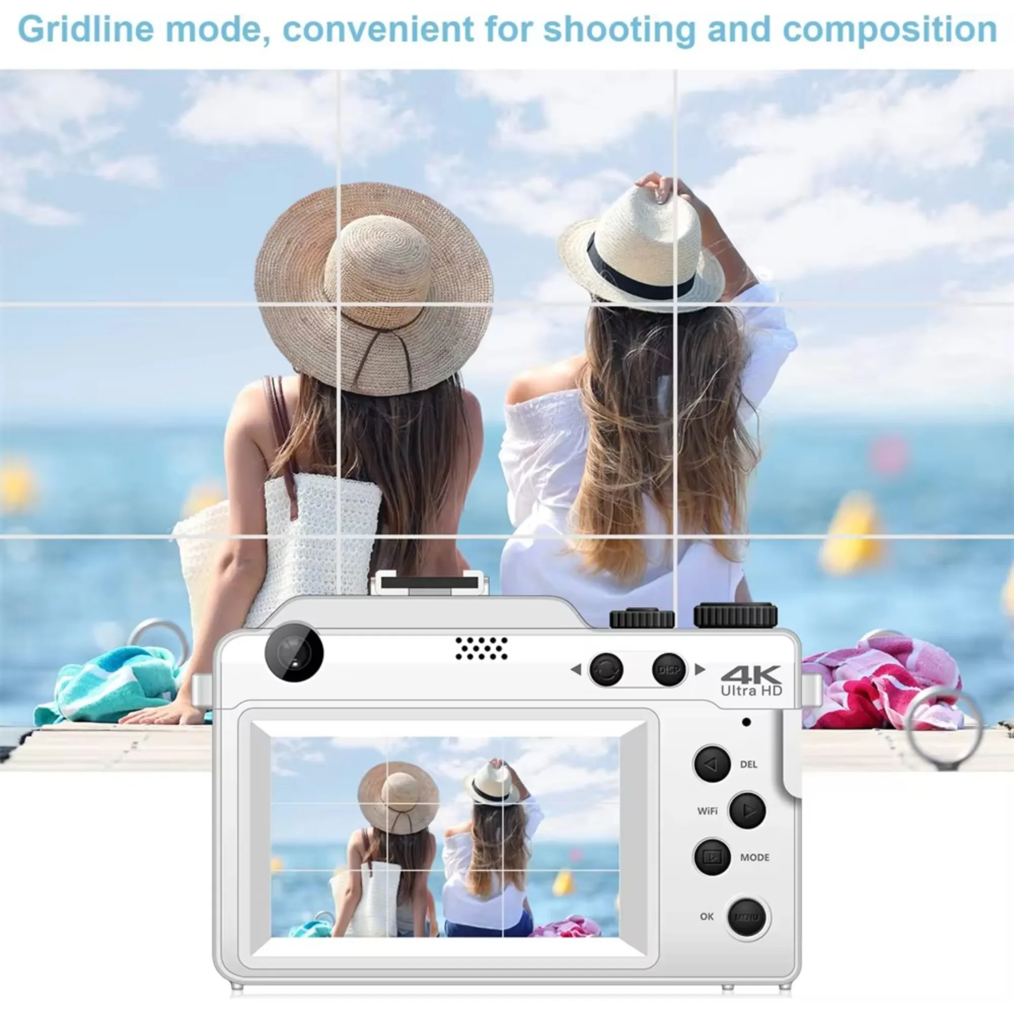 Dual-Lens 4K Selfie Vlogging Camera 4