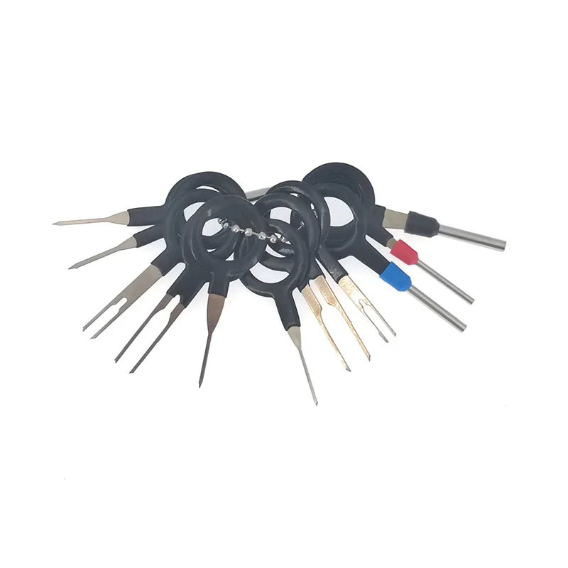 11PCS Automotive Plug Terminal Removal Tool Car Electrical Wire Crimp Connector Pin Extractor Kit Key Pin Removal Tool