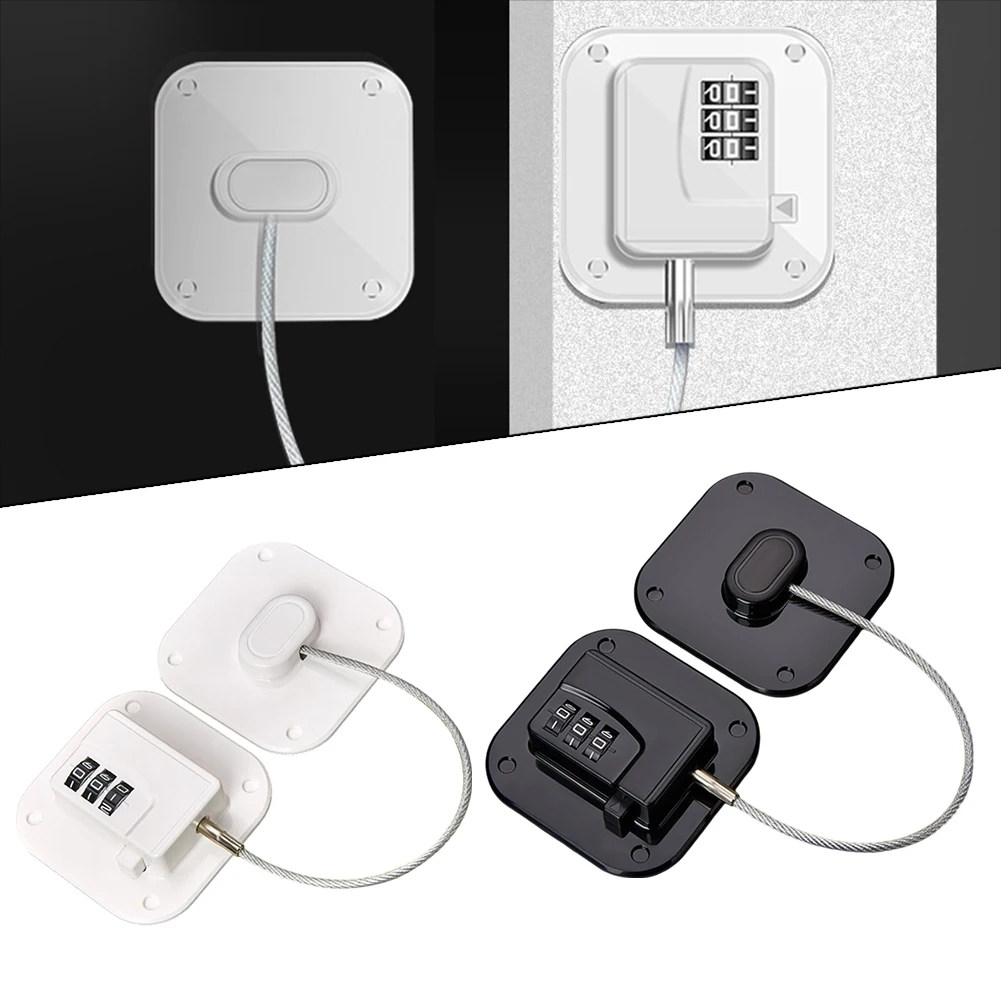 Cabinet Lock 1PCS Safety Refrigerator Punch-free Child Password Security Sliding Closet Door Locks
