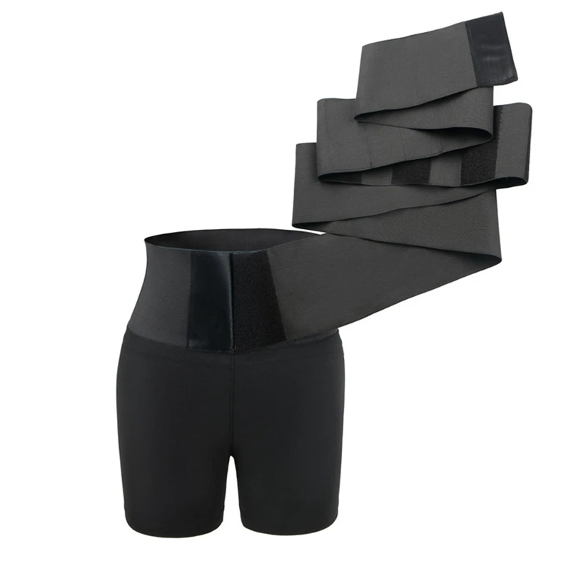 

Women Waist Trainer Belt Slimming Shorts Tummy Control Panties with Bandage Wrap Body Shaper Fat Belly Shapewear Abdominal Band