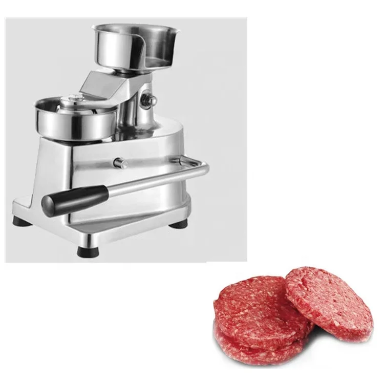 JUYOU Meat Cake Press Machine Burger Pasty Forming Machine Beef Chicken Stuffing Meat Pie Making