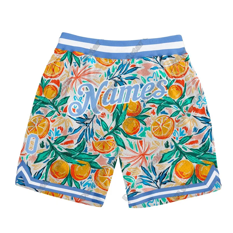 

Summer 3D Printing New Custom Graffiti Custom Name Fashion Men's Basketball Shorts Casual Sports Series Shorts