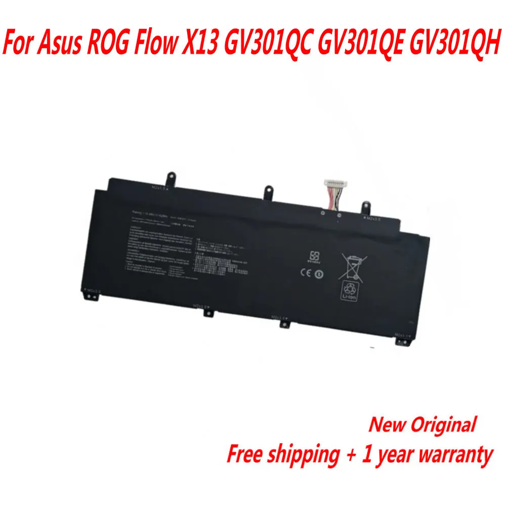 

Laptop Battery For Asus ROG Flow X13 GV301QC GV301QE GV301QH 15.48V 62WH C41N2009