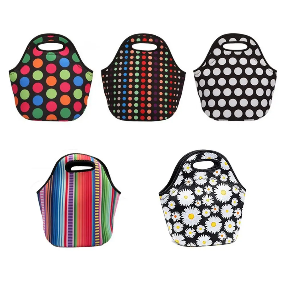 Handbag Portable Lunchbox Reusable Neoprene Travel Lunch Bag Handheld Universal Insulated Dinner Bags Daily lunch bag