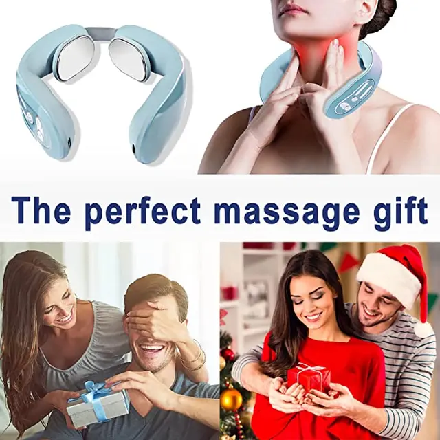 Frissítse Az Ems Neck Acupoints Masszázskészüléket, Intelligens Nyaki Masszázs Hőelvezető Nyak Masszírozóval, Hordozható A Fájdalomcsillapításhoz - Image 6