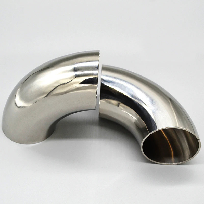 1Pc 304 Stainless Steel 90 Degree Angle Rectangular Welded Elbow Sanitary Fittings Exhaust Pipe Modified DIY Brewing Equipment