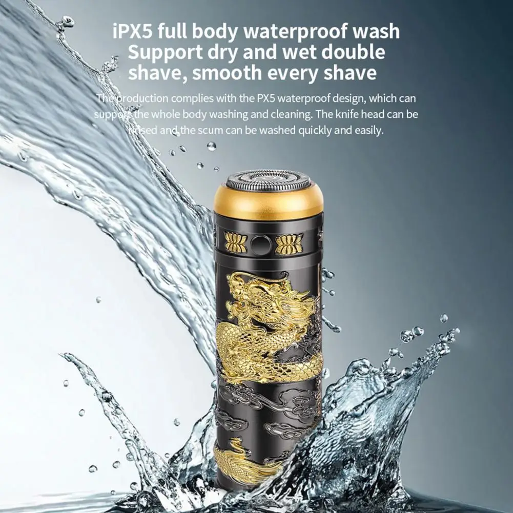 

1 Set Electric Razor Practical Washable Travel Portable Shaver Washable Razor Men Supply Mini Razor Portable Electric Shaver