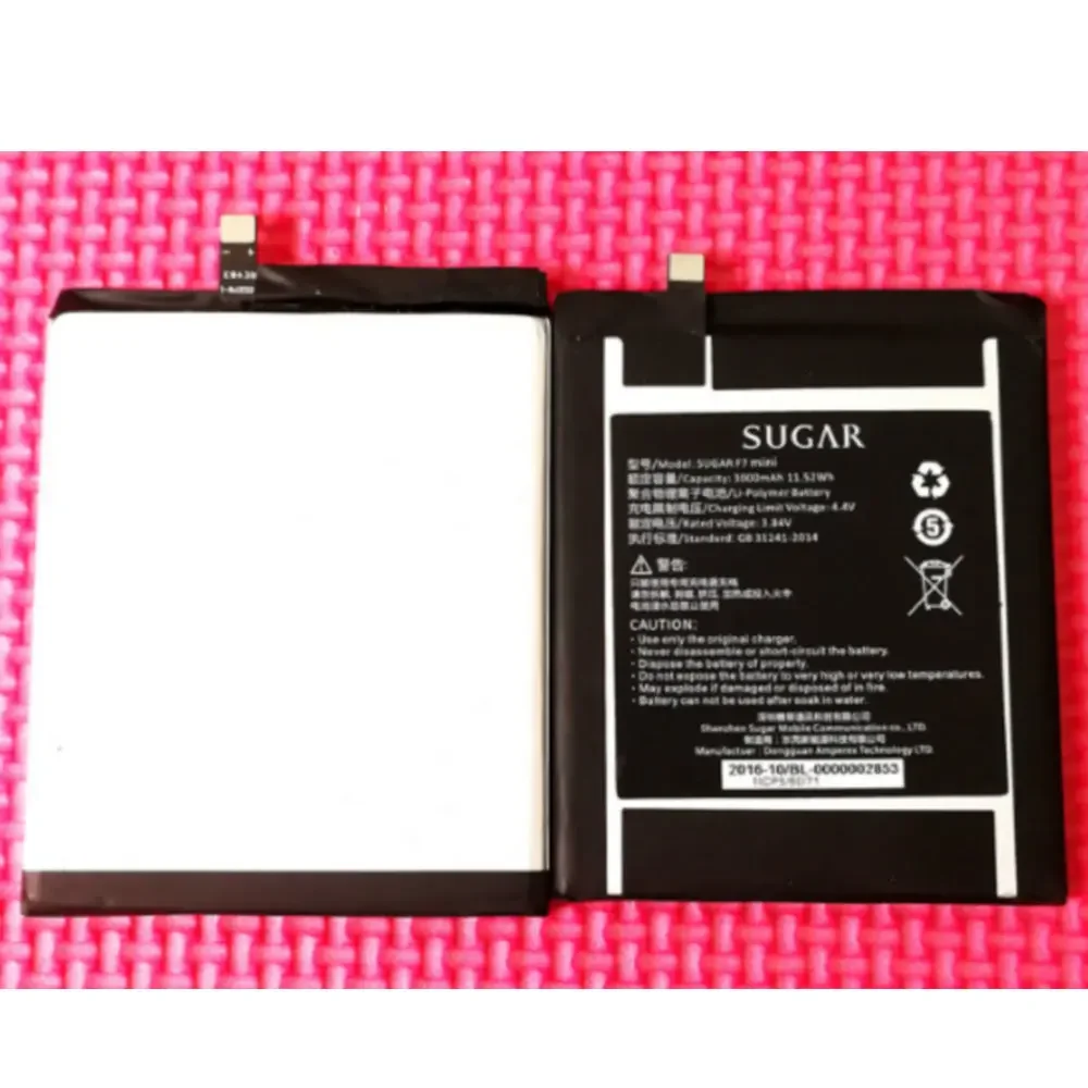 

Размер батареи 3,8 V 3000mAh для SUGAR F7 F7 mini сотовый телефон батарея