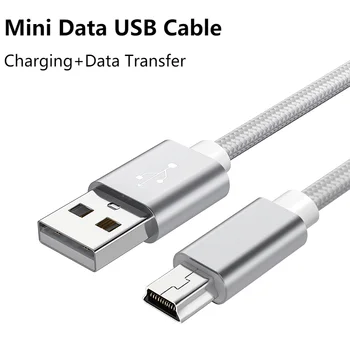 0.25M/1M/2M/3M Mini USB Cable Mini USB To USB Fast Data Charger Cable For MP3 MP4 Player Car DVR GPS Digital Camera HDD Mini USB