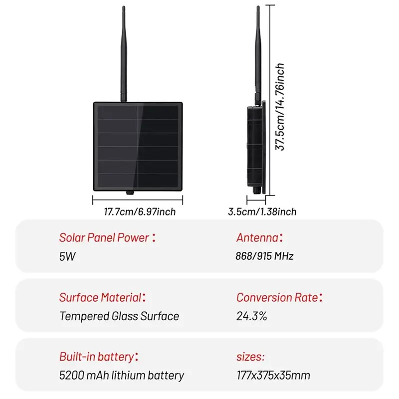 【추천】Meshtastic T3S3 V1.2 ESP32-S3 개발 보드용 태양광 리피터 Lora 모듈 SX1262 2.4G Lora 안테나 태양광 노드