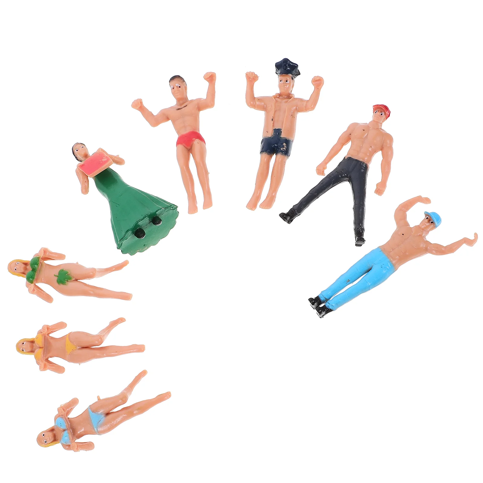 

Nuobesty Miniature People Figures Wine Glass Tags Charms Identify Label Cup Action Figurines Doll Ladies Night Themed
