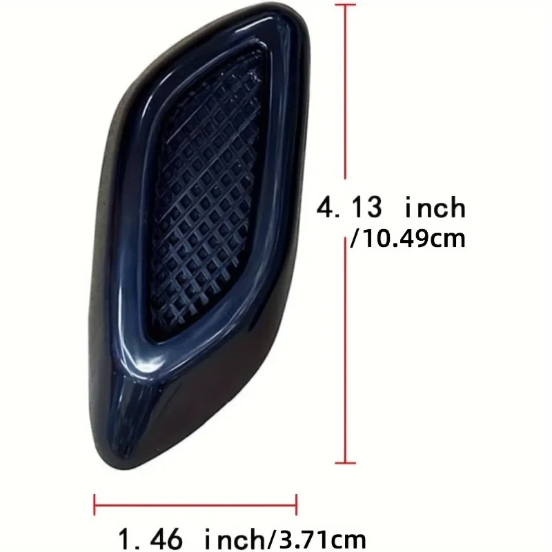 Car Fender Trim Decorative Intake Universal Auto Air Flow Bumper Side Vent Decal 2/6pcs
