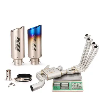 51MM Front Link Pipe For Honda CB650F CB65OR CBR650 CBR65OF 14-23 Slip On Motorcycle Exhaust System Escape Stainless Steel No Db