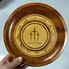 Wooden Prayer Bowl Religious Christian Congregation Gift Gratitude Heart Prayer Bowl Christian Gifts Wood Prayer Dough Bowl Gift 3