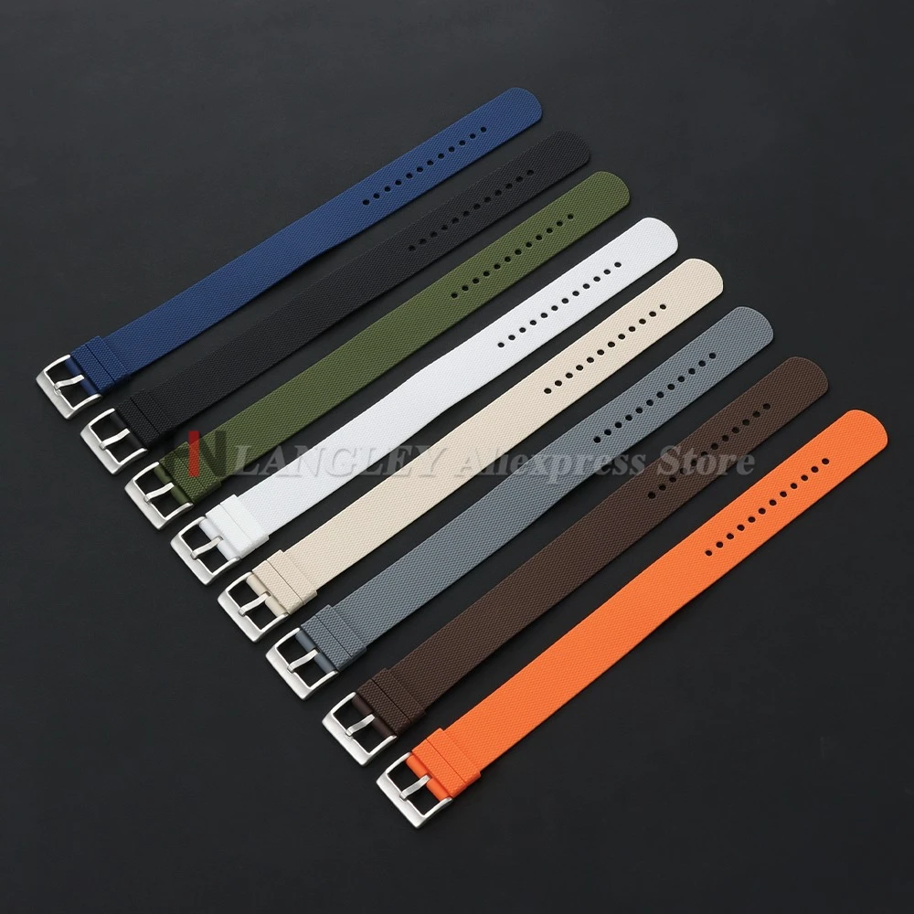 Premium Silicone Sport Watch Band - Soft Rubber Wristband