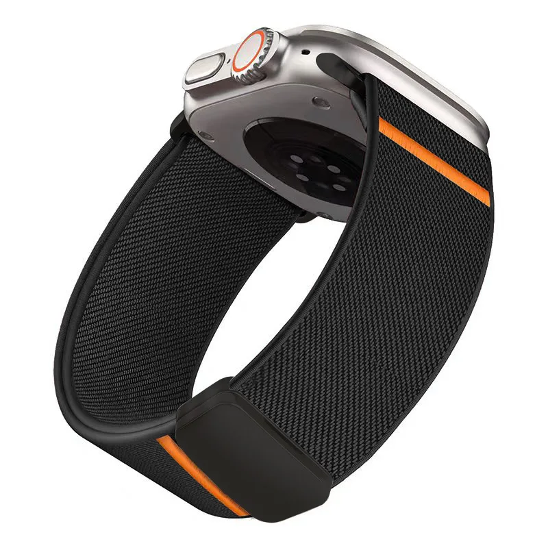 รูปสินค้า สายนาฬิกาไนลอนยืดหยุ่น ปรับได้ สำหรับ Apple Watch ทุกรุ่น