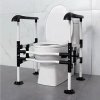 Disability Help Toilet Seat Handrail,Assistance To Get Up Special Safety Support Frame,Toilet Booster for Elderly Mobility Aids 1