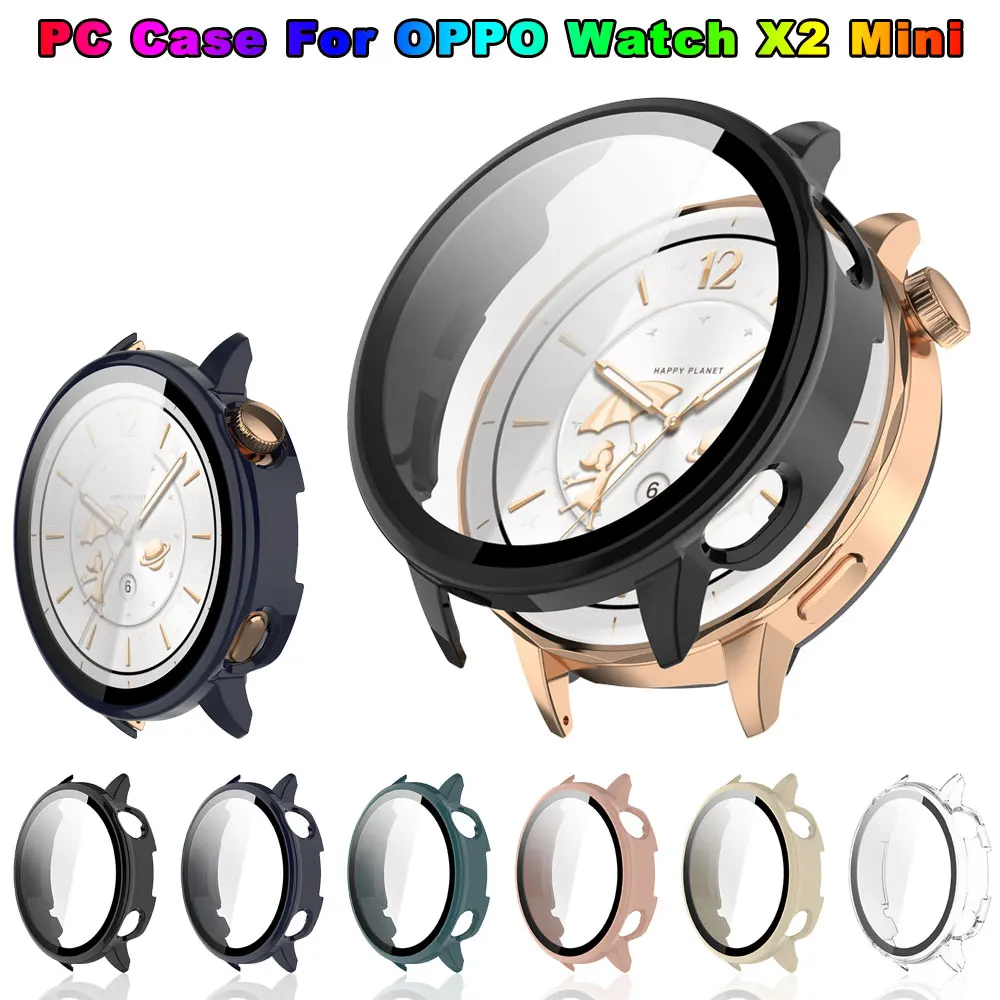 PC Case with Tempered Glass for Smart Watch - All-around Bumper Protective Cover and Accessories