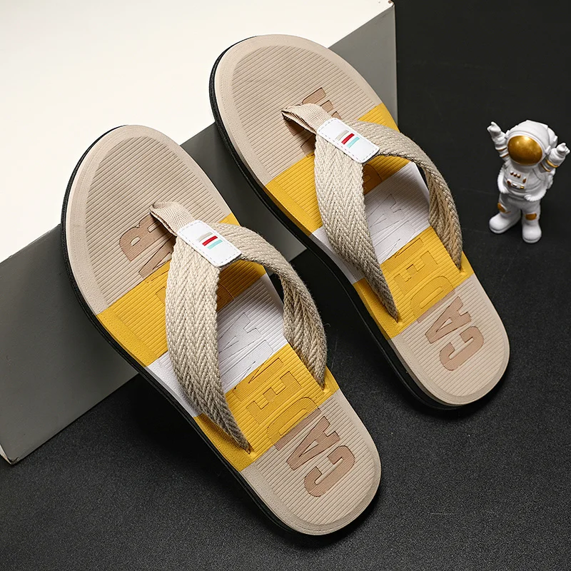 Herren-Flip-Flops, bequeme, rutschfeste Sommer-Hausschuhe, Slipper für drinnen und draußen, weiche Schaumstoff-Schieber_voghion.com