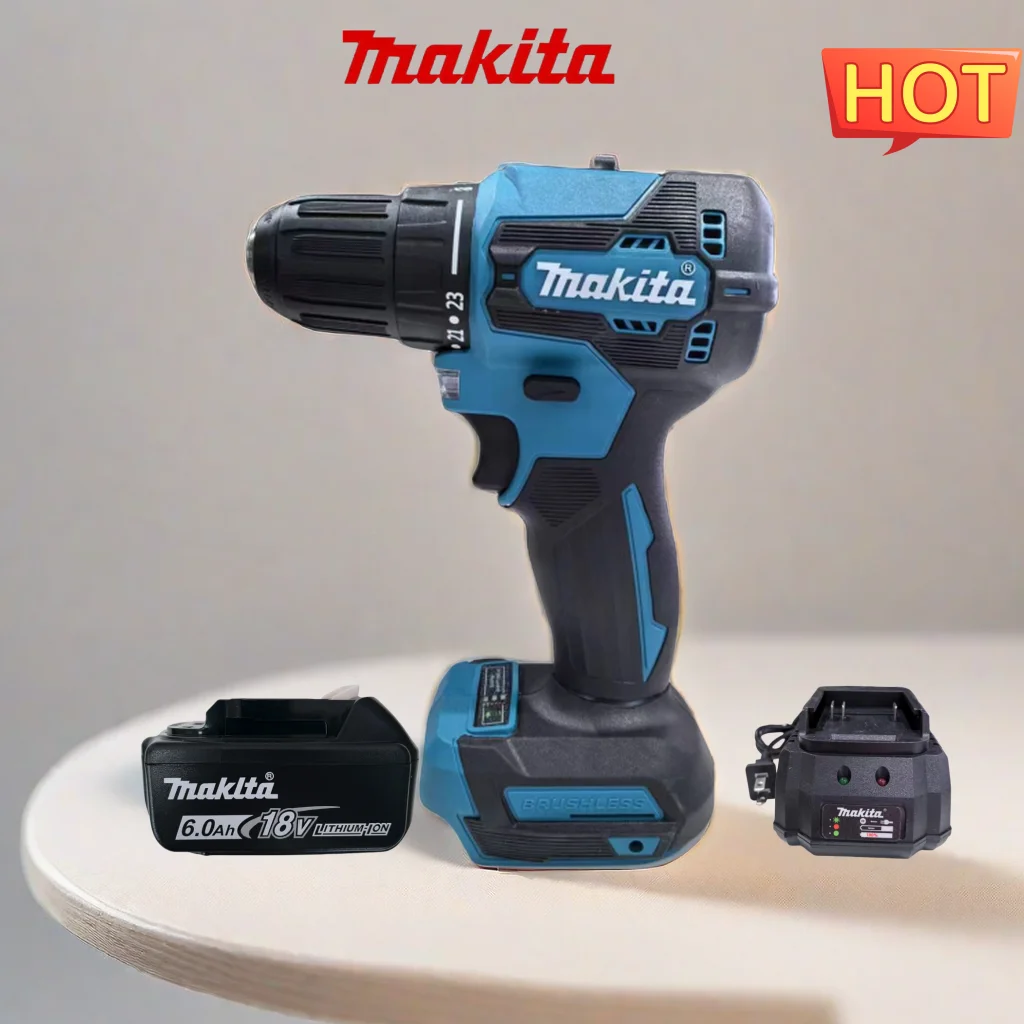 

Makita DDF485 10mm Brushless Rechargeable 10mm Impact Driver Electric Drill 18V Impact Screwdriver Electric Drill