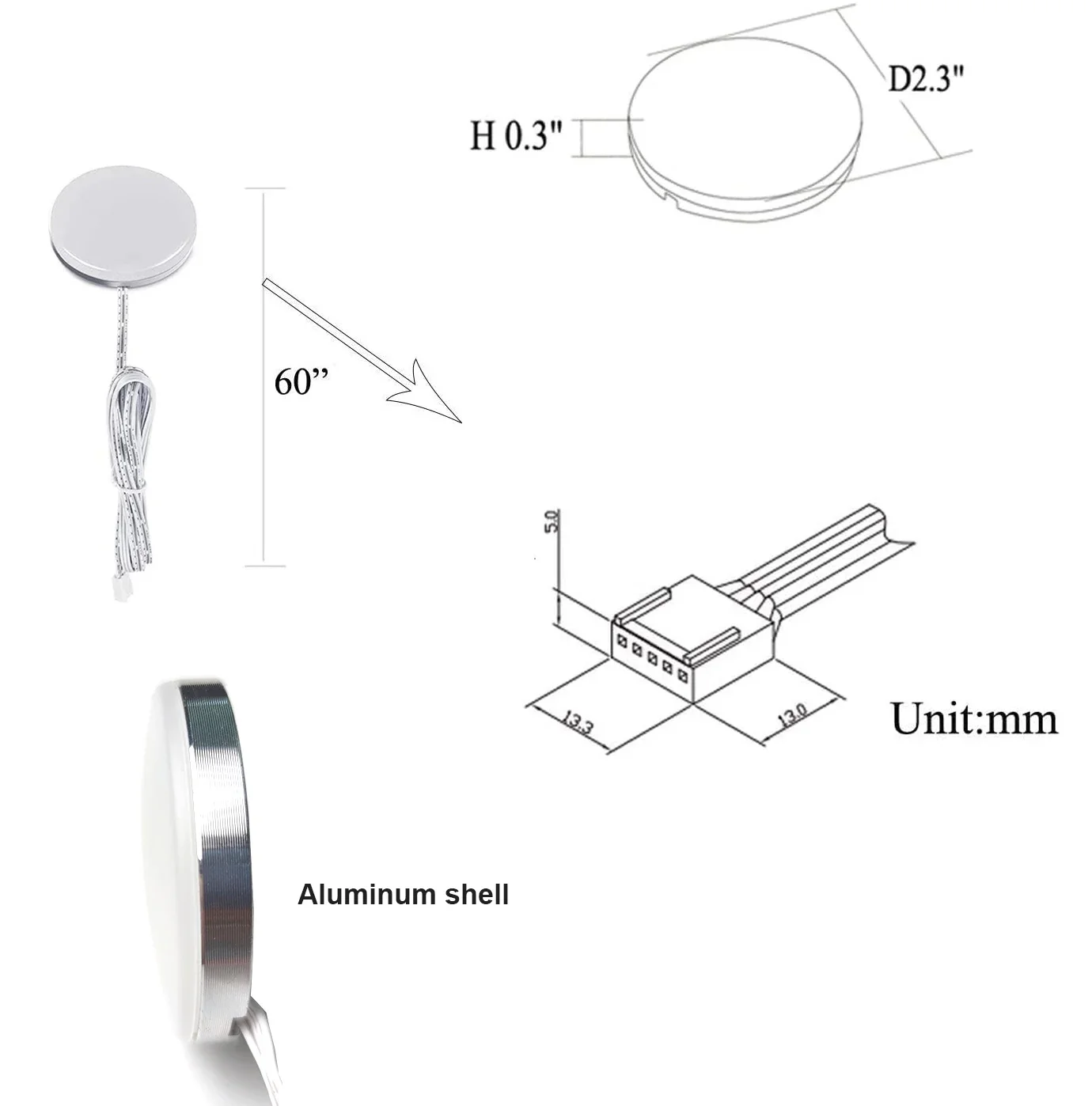 Tuya-Lampe LED Sous-Meuble avec Télécommande IR, Wifi, CCT Chaud + Blanc, Double Document de Température ou RVB pour Éclairage de Placard de Cuisine