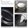 Microwave Oven Glass Lid Covers Anti Splatter Plate Food Pot Steamer for Use Dish 4
