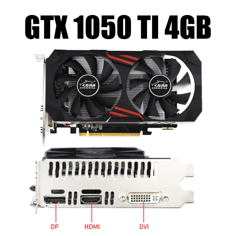 JINGSHA New Video Card Original NVIDIA Geforce GTX 960 1050 Ti 2GB 4GB GDDR5 128 bit Graphics Card GTX960 Gaming GPU non RX 580 video card in computer Graphics Cards