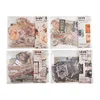 90Pcs Material paper Favorites Notebooks Decorative border Coffee Manuscripts handbook material European Pad collage Scrapbook 5