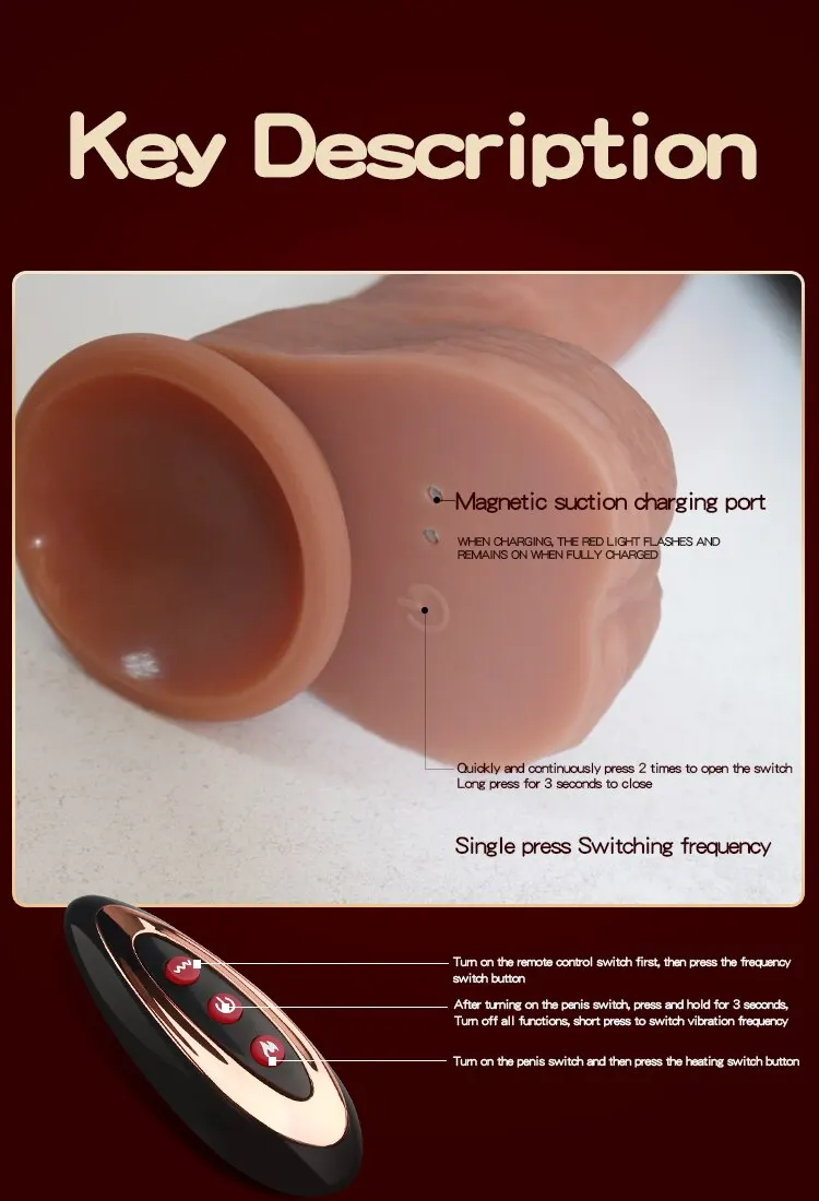 JIUUY Soft Sliding Penis for Women Realistic Dildo With Strong Suction Cup Female Vagina Masturbator Couple Adult Sex Toys