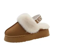 Fashion Platform Women Slippers Casual Home Suede Fur Warm Slingback Flip Flops Hot Sale Brand Plush Cotton Slippers Flats Shoes - Image 6