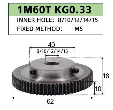 8mm, 10mm, 12mm, 14mm, 15mm, 1Mod, 80