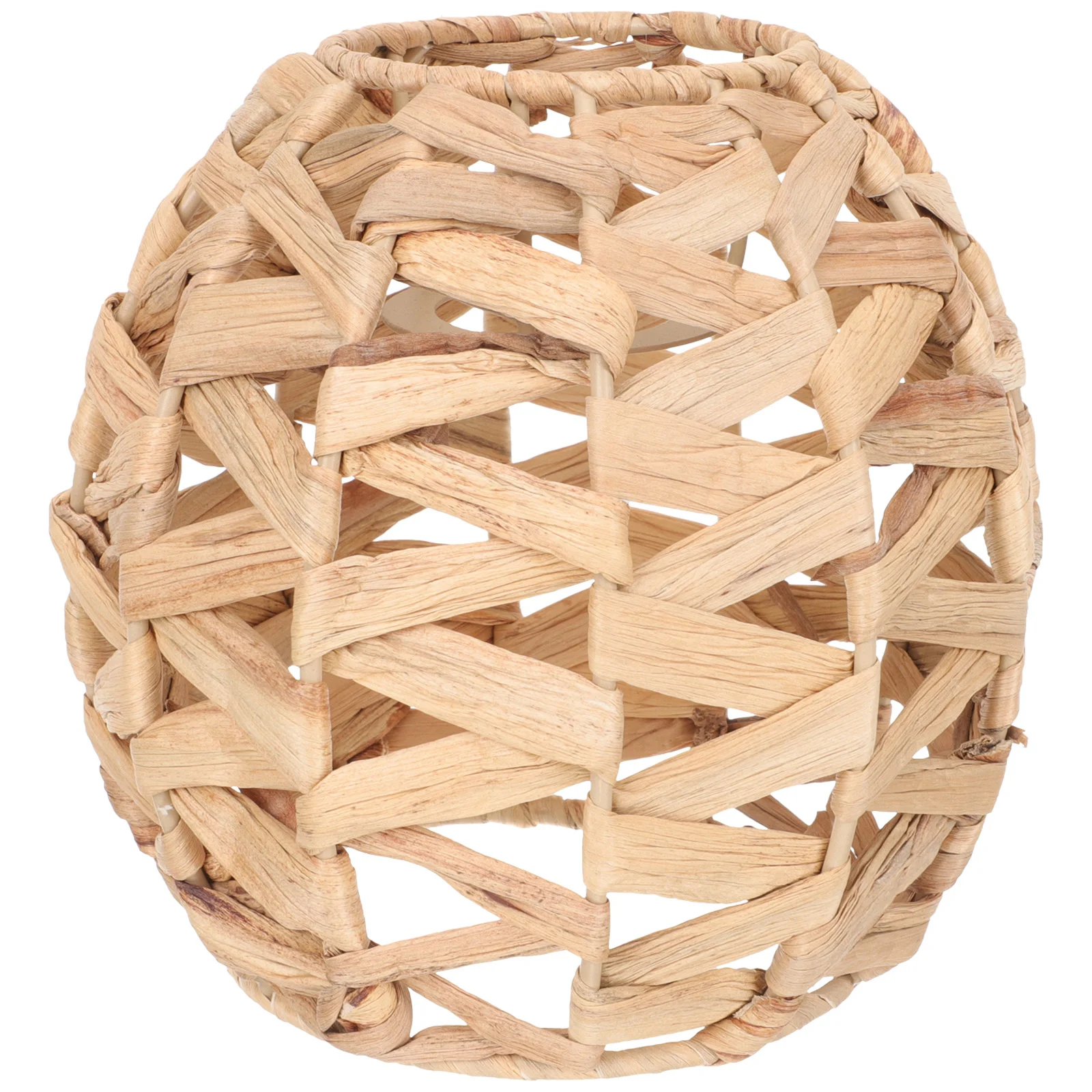 

Straw Lampshade Wicker Chandelier Shades Vintage Style Table for Pendant Replacement Grass Woven Ceiling Hanging Seaweed Rattan