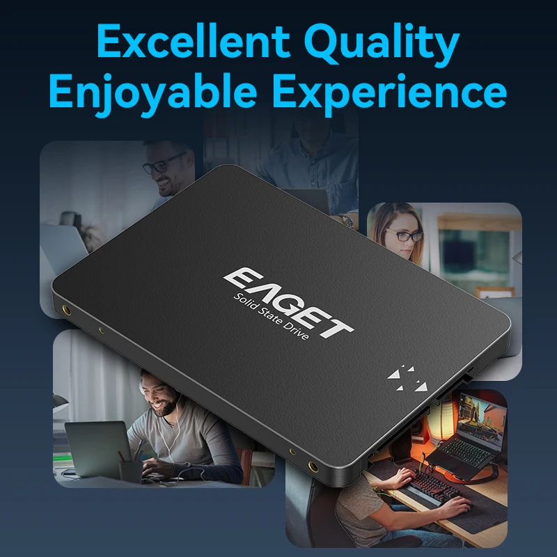 EAGET SATA III SSD 2.5” Internal Solid State Drive - S205, 120GB