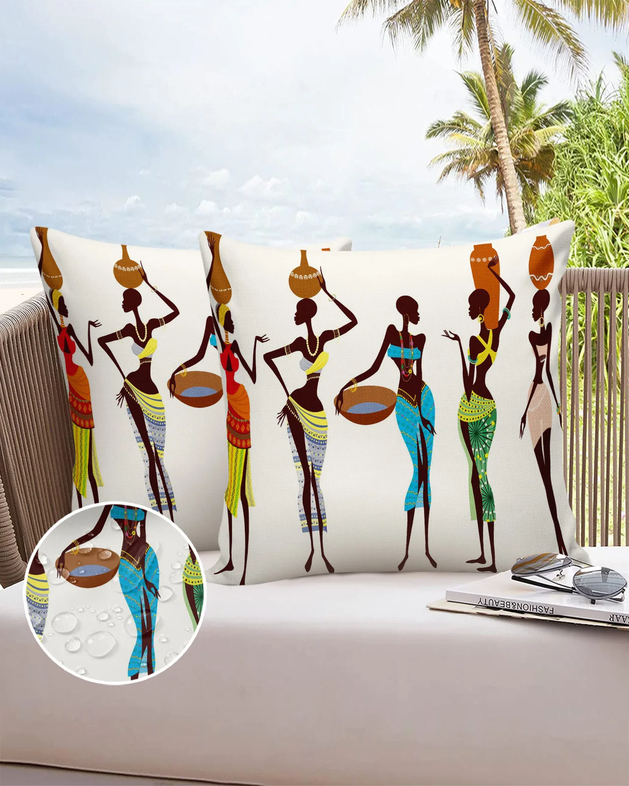 African Decorative Pillowcase Ethnic African Pillow Covers Cushion