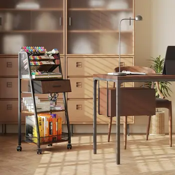 3 Tier Rolling - Metal Utility Cart 5