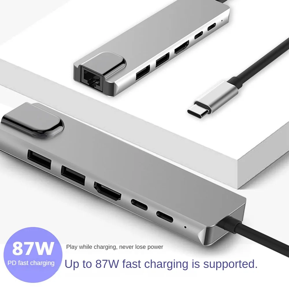 

Док-станция usb Type-c на HDMI RJ45 PD 8 в 1