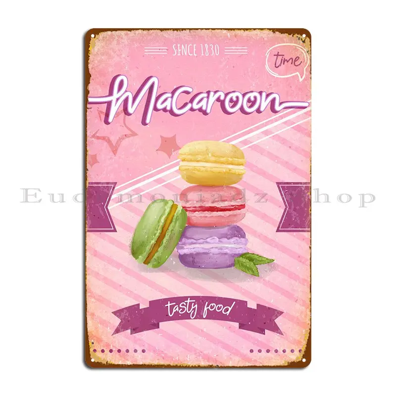 

Macaroon металлический знак кинотеатр домашний дизайн персонажа клуба оловянный знак постер