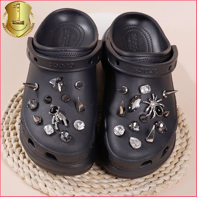 Luxury Rhinestone Pearl Croc Charms Designer DIY Gem Shoes Decaration Charm  for Croc Clogs Kids Women Girls Gifts