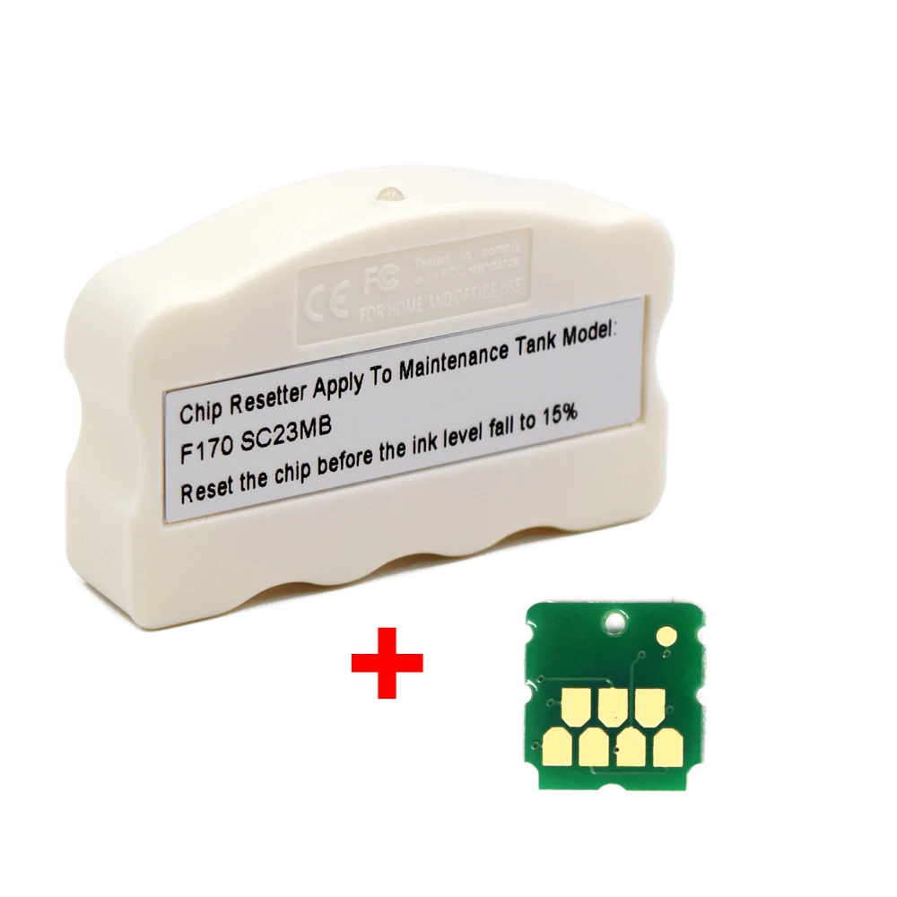 Caixa de Manutenção Chip Resetter para Impressora Epson Sc23mb Waste Ink S210125 Sc-f100 Sc-f130 Sc-f160 Sc-f170 F100 F130 F160 F170