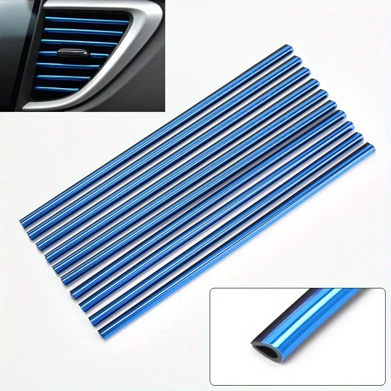 5-Color U-Shaped Chrome Car Decoration Strip Clip