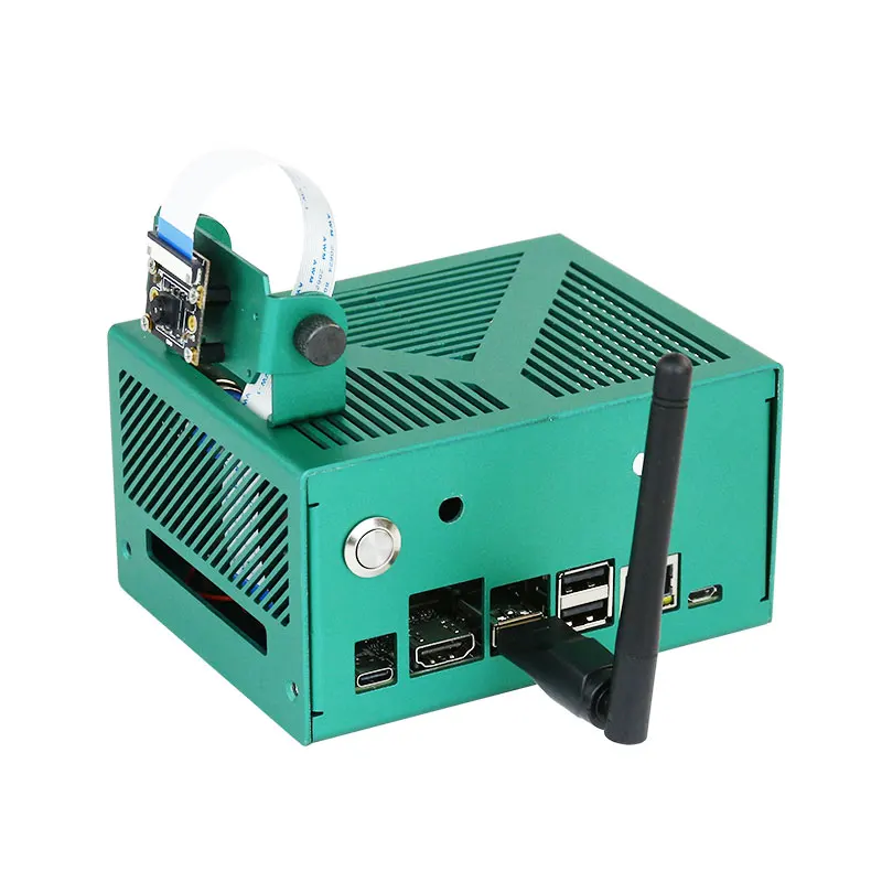Yahboom Jetson Nano Aluminum Alloy Case for Jetson Nano B01/Orin NX SUPER /Orin NANO SUPER With Camera Bracket Power Switch