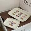 Korean INS Cute Cartoon Breakfast Plate Tray Tabletop Breakfast Snack Storage Tray Household Tableware Photography Props 1