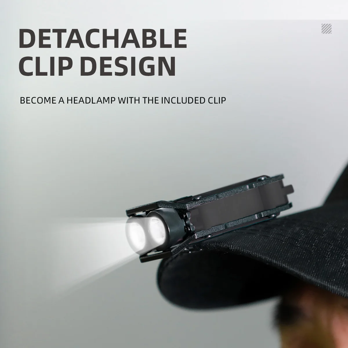 WARSUN Mini LED Flashlight SQ10 Rechargeable Keychain Torch Light with Clip Headlight for Outdoor Camping Hiking Emergency 6