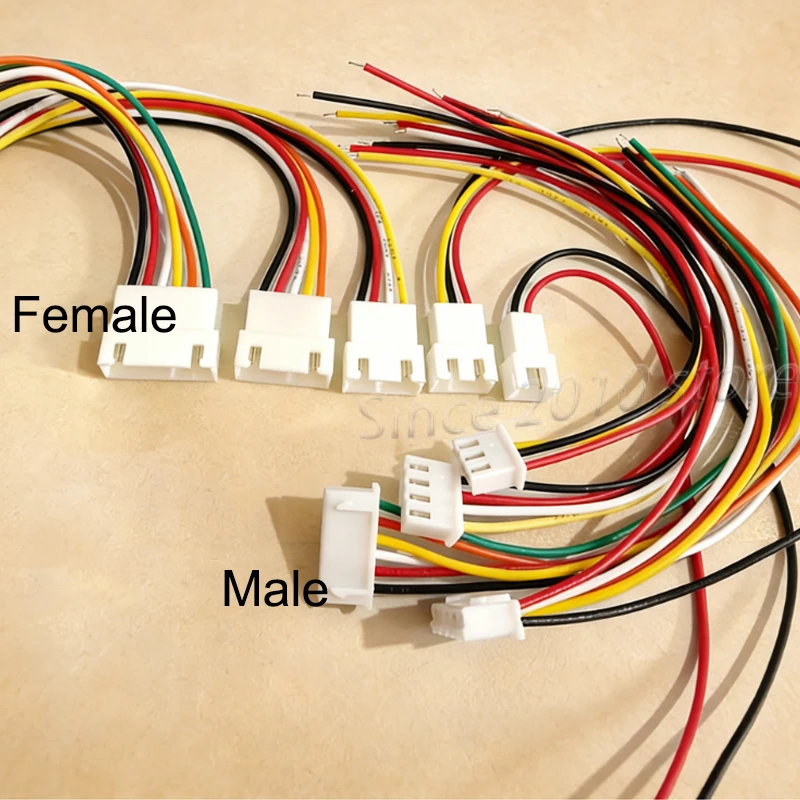 50 Stück Micro JST XH2.54 2P 3P 4P 5P 6PIN Stecker-Buchse-Verbinder 2,54mm Abstand Mit Metallkabel Batterieladekabel – Detail 3