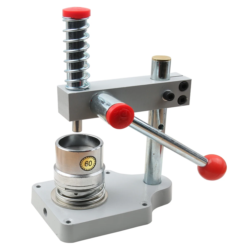 Metal Hand Press Machine for Eyelet Grommet Covered Fabric Button Snap Buttons Double Cap Rivets DIY Handmade Accessories