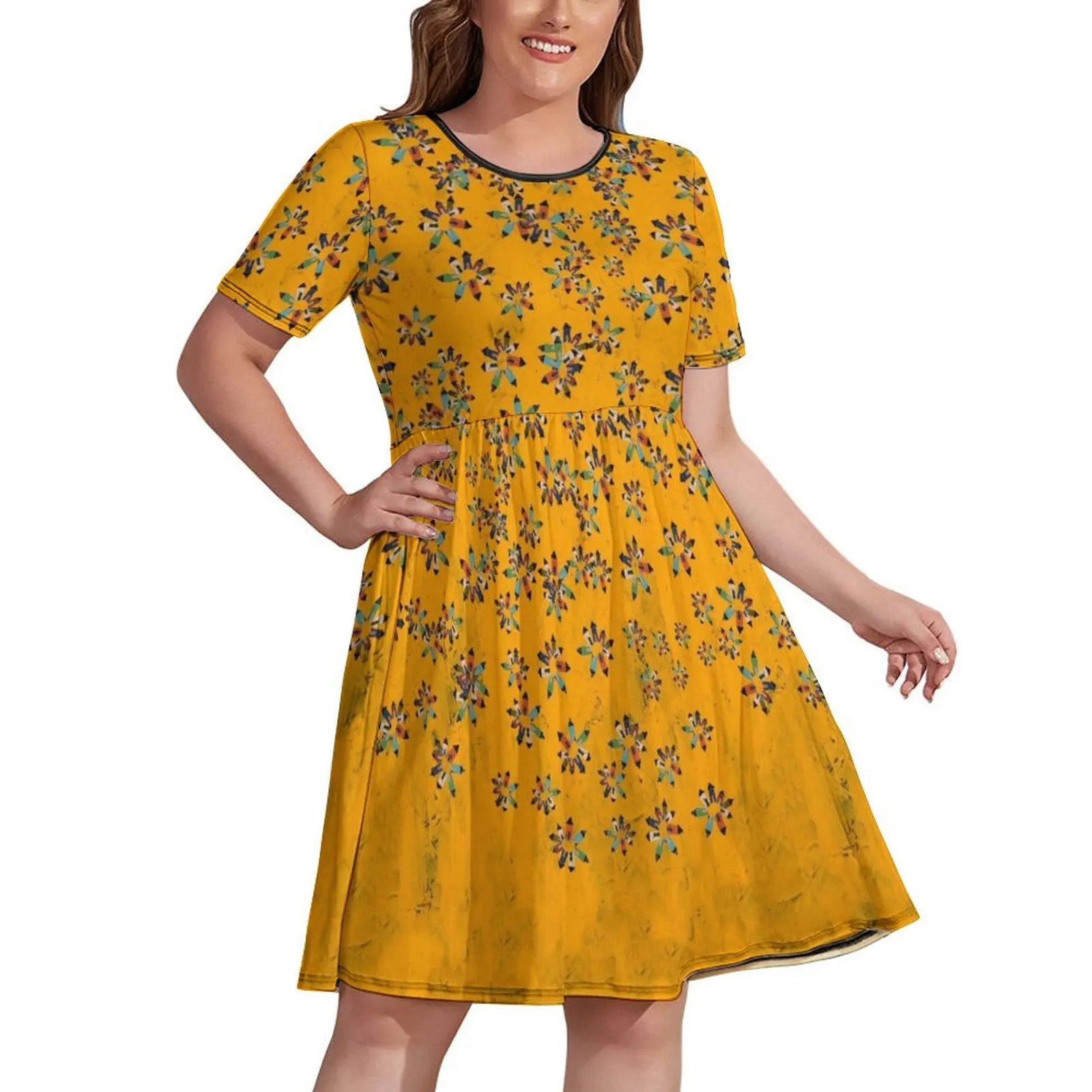 

Sweet Apple Petals - Saffron Dress Women's summer long dress women's evening dress 2024
