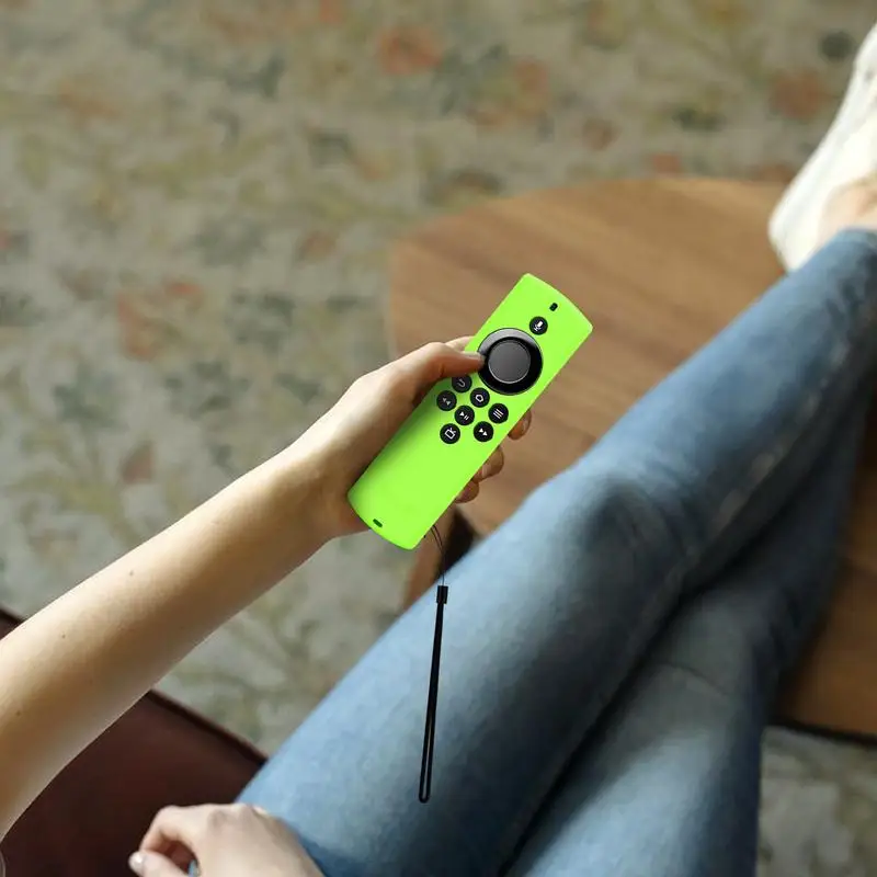 Silicone Case for Amazon Alexa Voice Remote Lite/Fire TV Remote Control Shockproof Anti-Slip Replacement Protective Cover Case for Silicone Remote Case Silicone Remote Cover Silicone Remote Sleeve Remote Controller Cover Silicone Case Protector