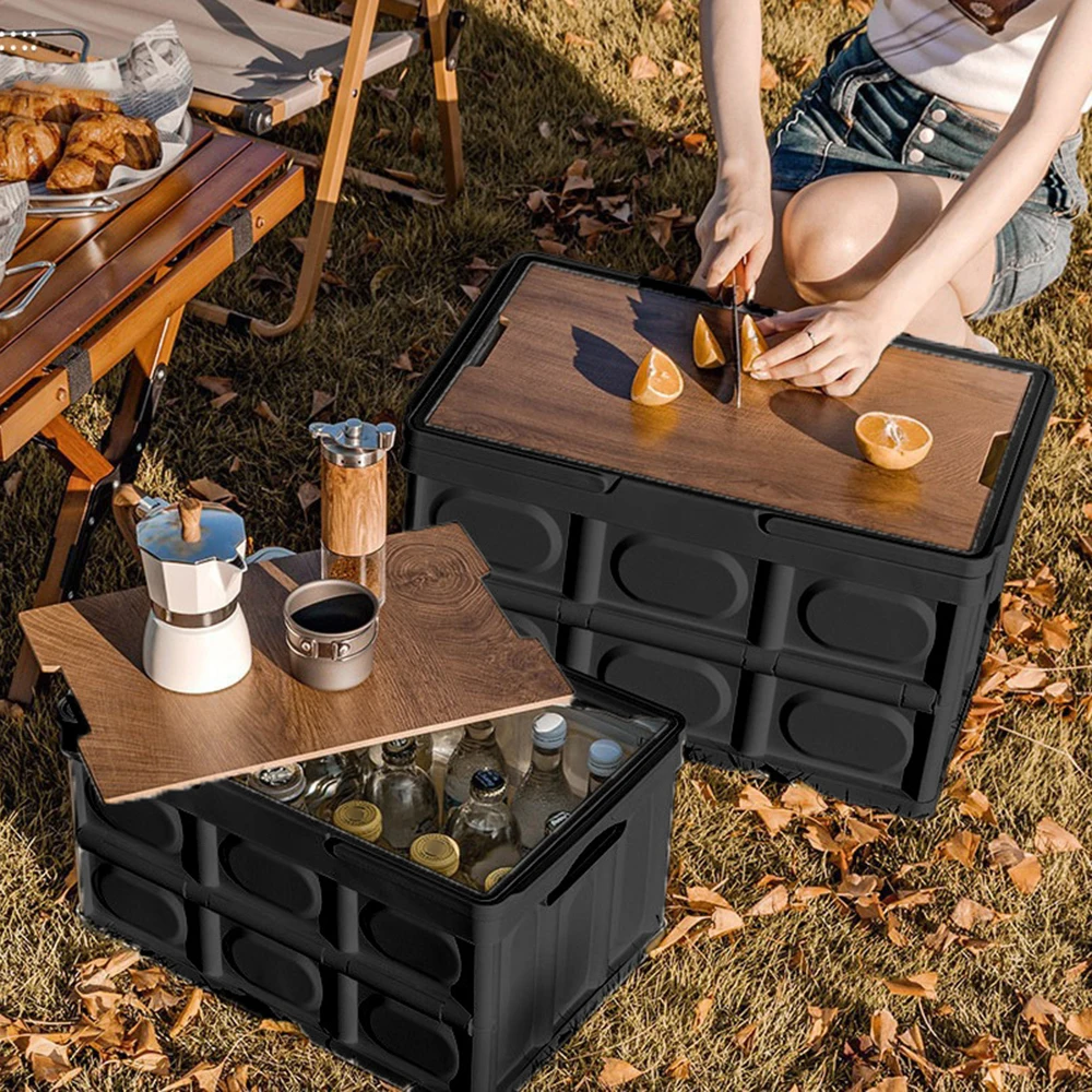 Hand-Held Draw-Out Folding Storage Box For Outdoor Camping Vehicle Use Large-Capacity Toy Storage Box 1PC storage box