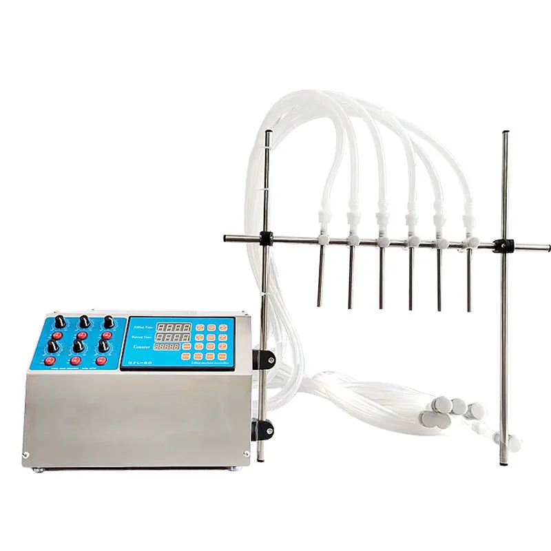 Electric olive oil filling liquid machine with 3-4000ml/min ,oil filler,gel water filler with 6 filling nozzles,bottle filler