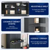 Metal Garage Storage Cabinet with Locking Doors and Adjustable Shelves, Tool Storage Cabinet with 1 Drawer - 71" 5